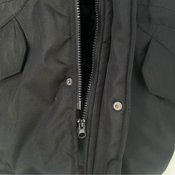 Parka PRODUKT (Jack&Jones) Warm Winter Jacket all black with zippers & buttons - Picture 6 of 8